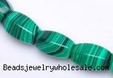 CMA26 10*14mm faceted drum imitate malachite beads Wholesale