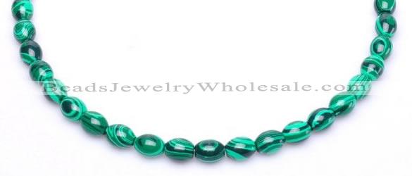 CMA27 15.5 inches 8*10mm rice imitate malachite beads Wholesale