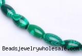 CMA28 15.5 inches 5*10mm rice imitate malachite beads Wholesale