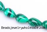 CMA30 8*12mm teardrop imitate malachite beads wholesale