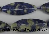 CME07 15.5 inches 15*40mm marquise sodalite gemstone beads