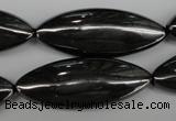 CME09 15.5 inches 15*40mm marquise hematite gemstone beads