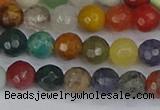 CME101 15.5 inches 6mm faceted round mixed gemstone beads