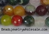 CME102 15.5 inches 8mm faceted round mixed gemstone beads