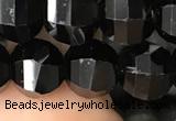 CME213 15.5 inches 7*9mm - 8*10mm pumpkin black quartz beads