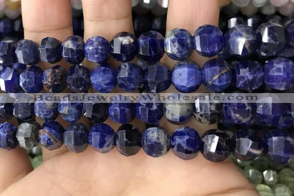 CME246 15.5 inches 10*11mm - 10*12mm pumpkin sodalite beads