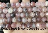 CME253 15.5 inches 10*11mm - 11*12mm pumpkin strawberry quartz beads