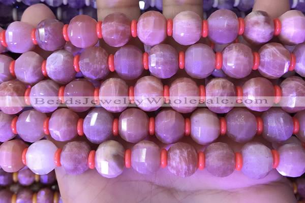 CME326 15.5 inches 9*11mm - 10*12mm pumpkin moonstone beads