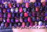 CME328 15.5 inches 9*11mm - 10*12mm pumpkin colorful tiger eye beads