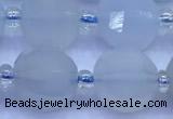 CME358 15 inches 10mm pumpkin blue chalcedony beads