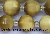 CME369 15 inches 10mm pumpkin golden tiger eye beads