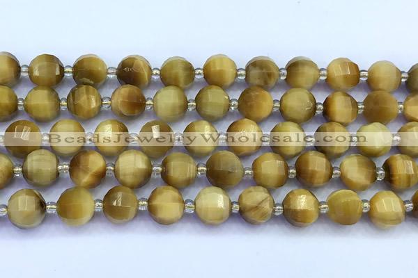 CME369 15 inches 10mm pumpkin golden tiger eye beads