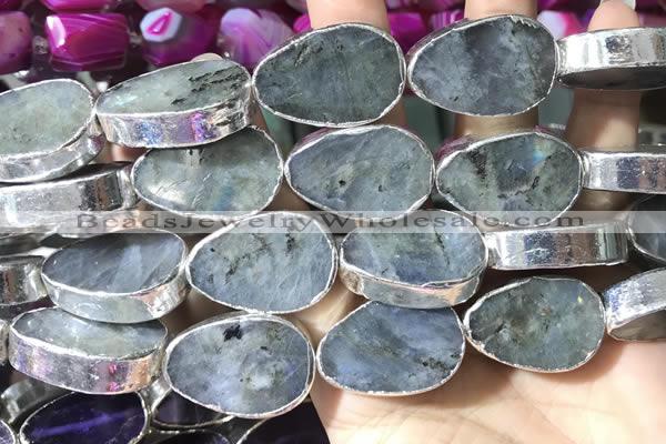 CME509 12 inches 18*28mm - 20*30mm flat teardrop labradorite beads