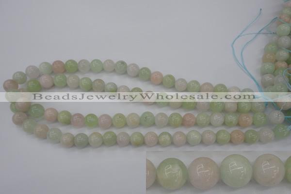 CMG103 15.5 inches 10mm round natural morganite beads wholesale