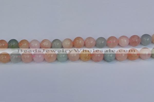 CMG175 15.5 inches 14mm round morganite gemstone beads wholesale