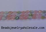 CMG237 15.5 inches 8*12mm oval morganite beads wholesale