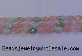 CMG238 15.5 inches 10*14mm oval morganite beads wholesale