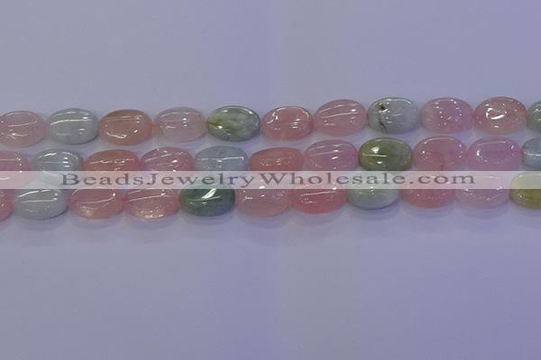 CMG238 15.5 inches 10*14mm oval morganite beads wholesale