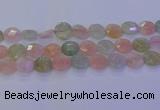 CMG256 15.5 inches 16mm faceted coin morganite beads