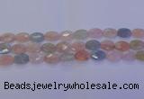 CMG265 15.5 inches 8*12mm faceted oval morganite beads