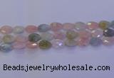 CMG272 15.5 inches 10*14mm faceted flat teardrop morganite beads