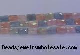 CMG279 15.5 inches 12*16mm faceted rectangle morganite beads