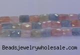 CMG280 15.5 inches 13*18mm faceted rectangle morganite beads