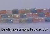 CMG281 15.5 inches 15*20mm faceted rectangle morganite beads