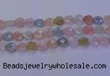 CMG284 15.5 inches 12*12mm faceted heart morganite beads