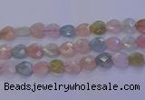 CMG286 15.5 inches 16*16mm faceted heart morganite beads