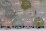 CMG391 15.5 inches 6mm round morganite gemstone beads