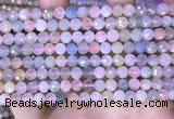 CMG415 15.5 inches 6mm faceted round morganite gemstone beads