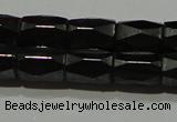 CMH105 15.5 inches 5*8mm faceted tube magnetic hematite beads