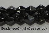 CMH135 15.5 inches 6*6mm faceted bicone magnetic hematite beads