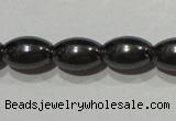 CMH147 15.5 inches 6*9mm rice magnetic hematite beads wholesale