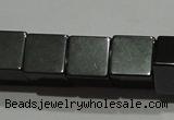 CMH161 15.5 inches 8*8mm cube magnetic hematite beads wholesale