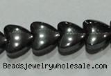 CMH172 15.5 inches 8*8mm heart magnetic hematite beads wholesale