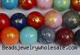 CMJ1011 15.5 inches 6mm round mixed Mashan jade beads wholesale