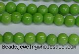 CMJ114 15.5 inches 6mm round Mashan jade beads wholesale