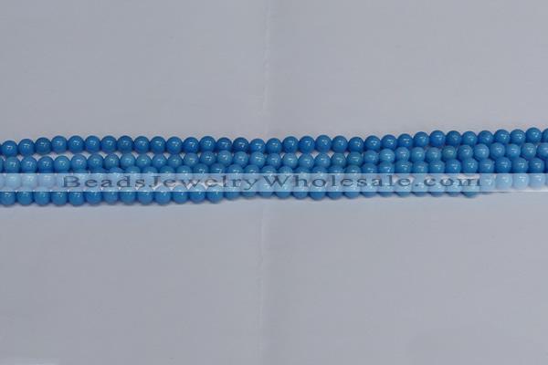 CMJ134 15.5 inches 4mm round Mashan jade beads wholesale