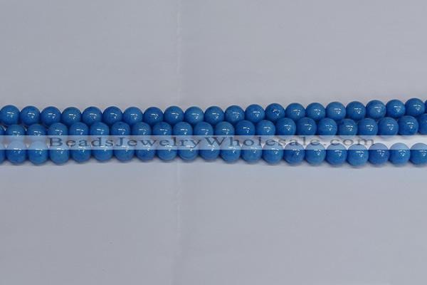 CMJ136 15.5 inches 8mm round Mashan jade beads wholesale