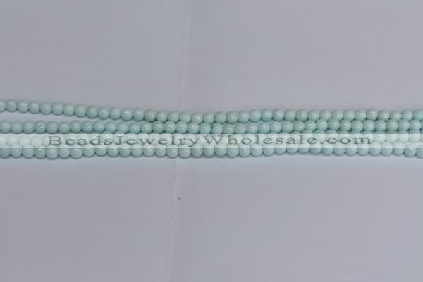 CMJ211 15.5 inches 4mm round Mashan jade beads wholesale