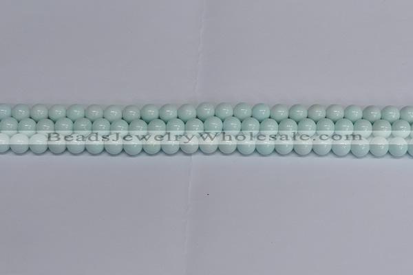 CMJ213 15.5 inches 8mm round Mashan jade beads wholesale