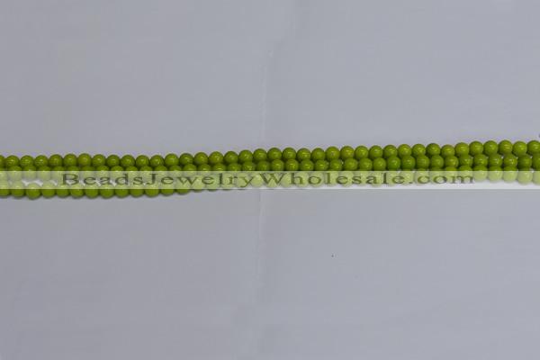 CMJ267 15.5 inches 4mm round Mashan jade beads wholesale