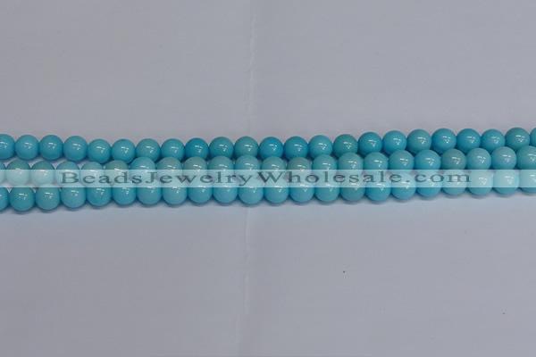 CMJ276 15.5 inches 8mm round Mashan jade beads wholesale