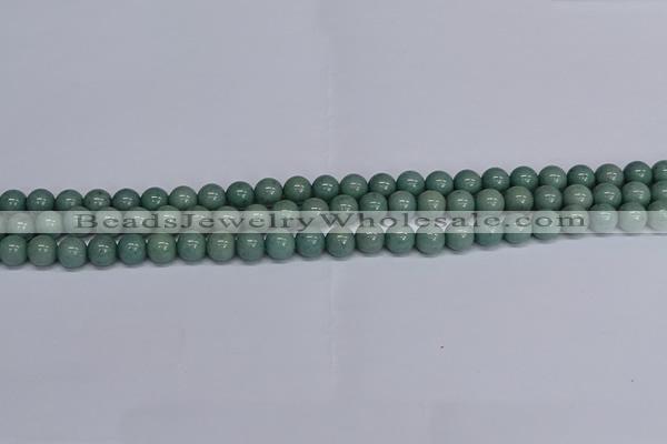 CMJ283 15.5 inches 8mm round Mashan jade beads wholesale