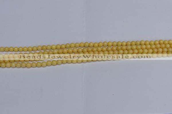 CMJ302 15.5 inches 4mm round Mashan jade beads wholesale