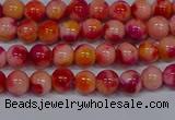 CMJ400 15.5 inches 4mm round rainbow jade beads wholesale