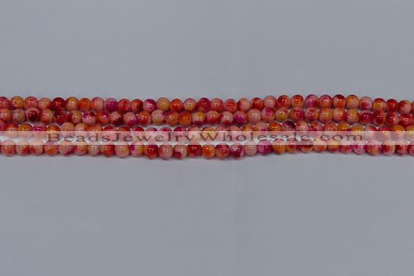 CMJ400 15.5 inches 4mm round rainbow jade beads wholesale