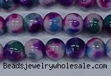 CMJ409 15.5 inches 8mm round rainbow jade beads wholesale